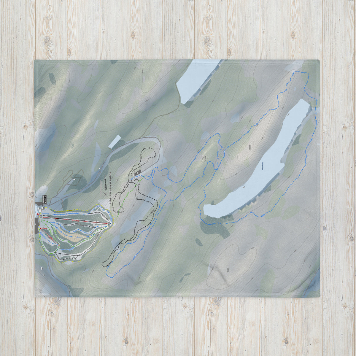 Sugarloaf Provincial Park, New Brunswick Ski Resort Map Blanket