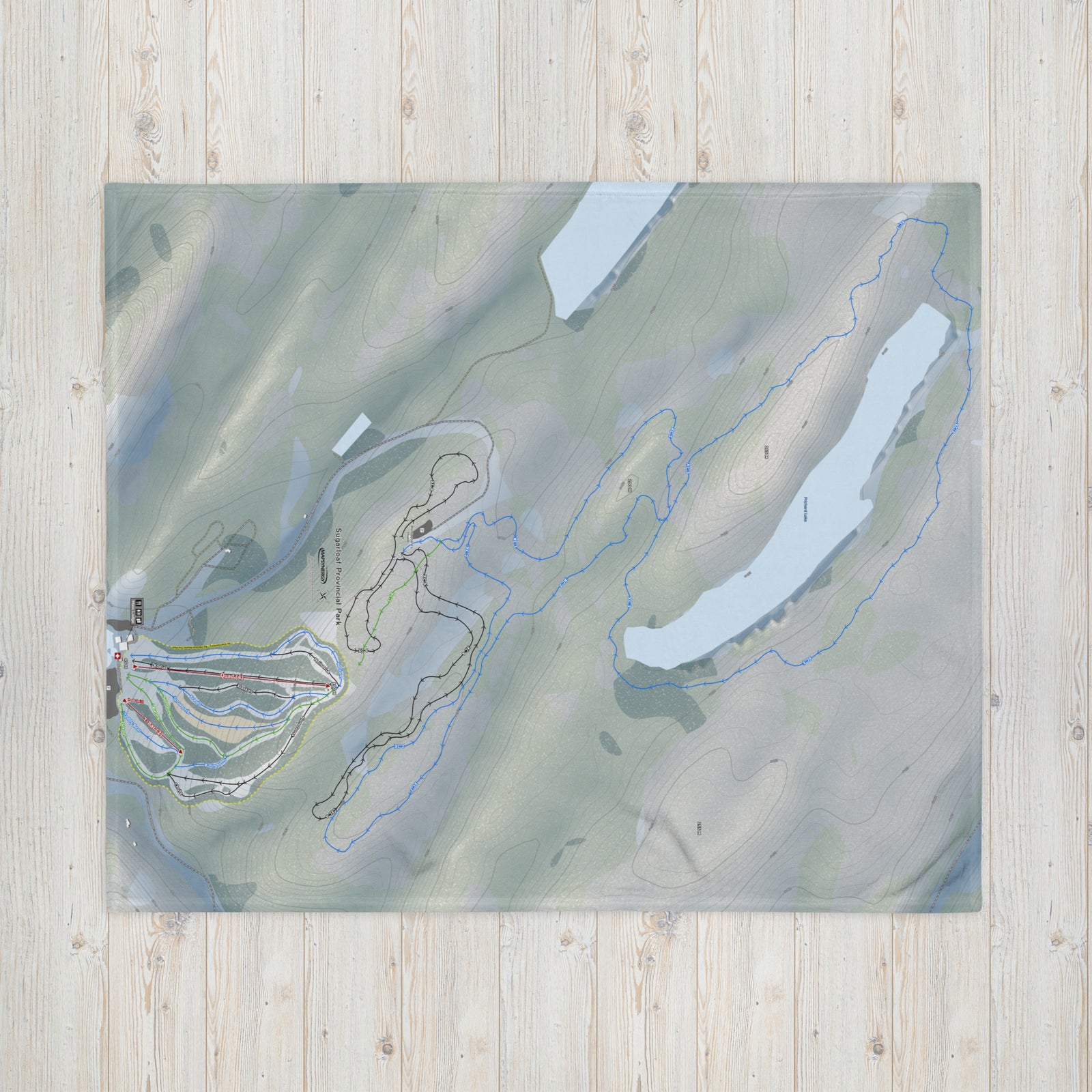 Sugarloaf Provincial Park, New Brunswick Ski Resort Map Blanket