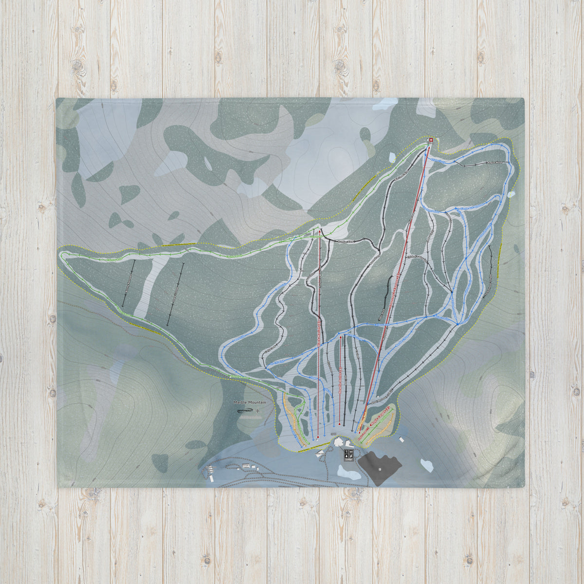 Marble Mountain, Newfoundland and Labrador Ski Resort Map Blanket
