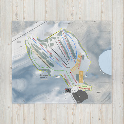 Bottineau, North Dakota Ski Resort Map Blanket