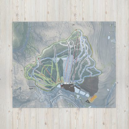 Catamount, New York Ski Resort Map Blanket