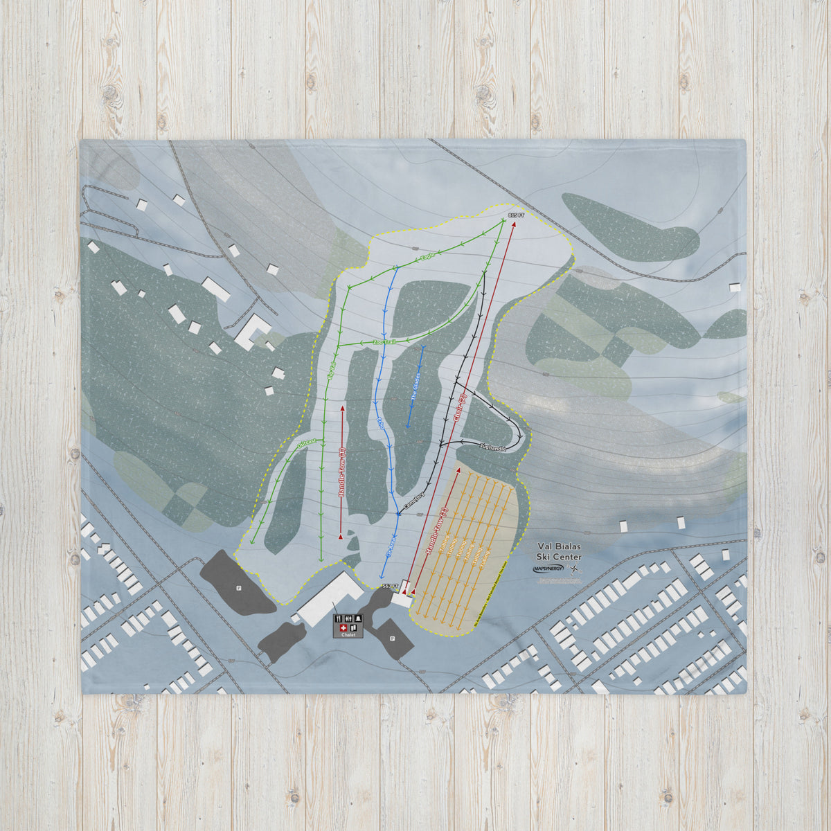Val Bialas Ski Center, New York Ski Resort Map Blanket