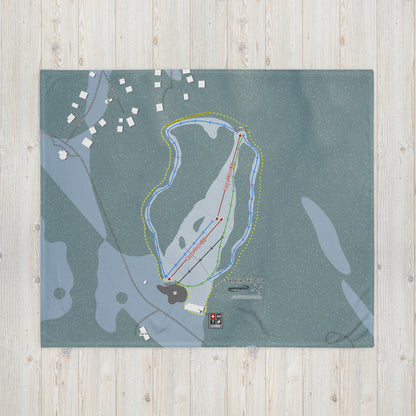 Sahalie Ski Club, Washington Ski Resort Map Blanket
