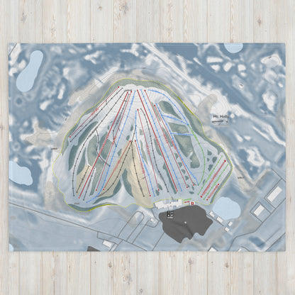 MT HOLLY, MICHIGAN SKI RESORT MAP BLANKET - Powderaddicts