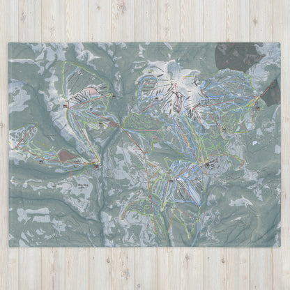 BIG SKY COMBO, MONTANA SKI RESORT MAP BLANKET - Powderaddicts