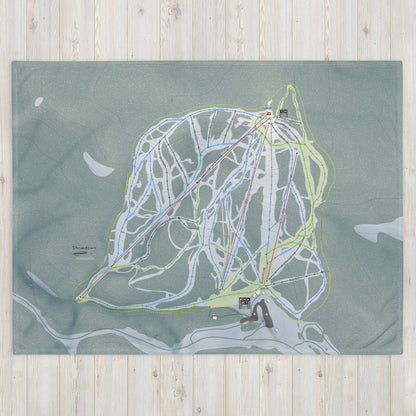 SHOWDOWN, MONTANA SKI RESORT MAP BLANKET - Powderaddicts