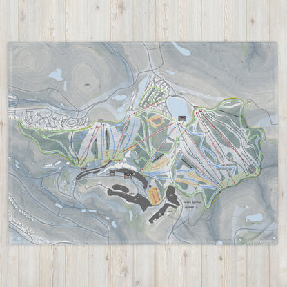 SEVEN SPRINGS, PENNSYLVANIA SKI RESORT MAP BLANKET - Powderaddicts