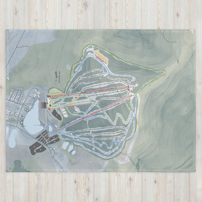 ELK MOUNTAIN, PENNSYLVANIA SKI RESORT MAP BLANKET - Powderaddicts