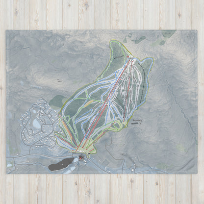 Bromley, Vermont Ski Resort Map Blanket - Powderaddicts