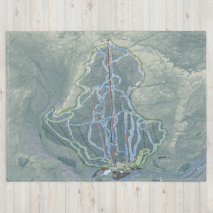 Wildcat Mountain, New Hampshire Ski Resort Map Blanket - Powderaddicts