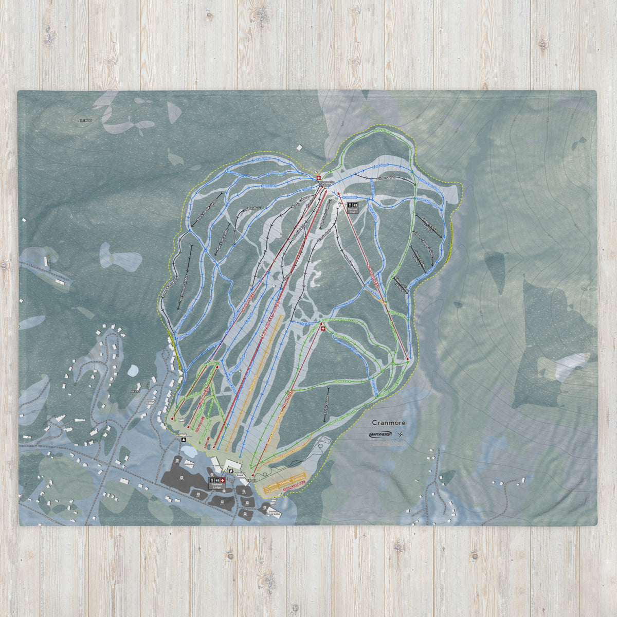 Cranmore Mountain, New Hampshire Ski Resort Map Blanket