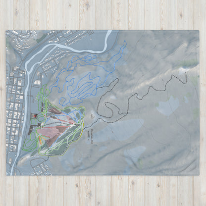 Howelsen Hill, Colorado Ski Resort Map Blanket - Powderaddicts