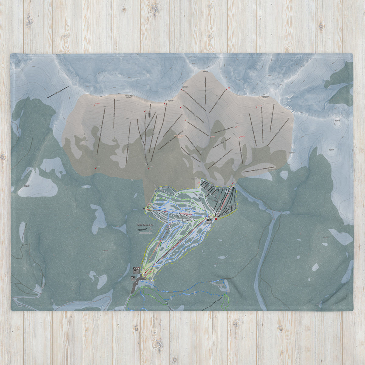 Ski Cooper, Colorado Ski Resort Map Blanket