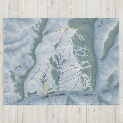 SOLDIER MOUNTAIN, IDAHO SKI RESORT MAP BLANKET - Powderaddicts