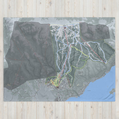 TAMARACK, IDAHO SKI RESORT MAP BLANKET - Powderaddicts