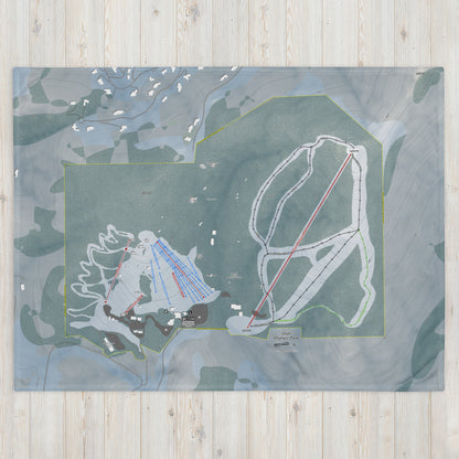 Utah Olympic Park, Utah Ski Resort Map blanket - Powderaddicts