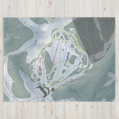 Sky Tavern, Nevada Ski Resort Map Blanket - Powderaddicts