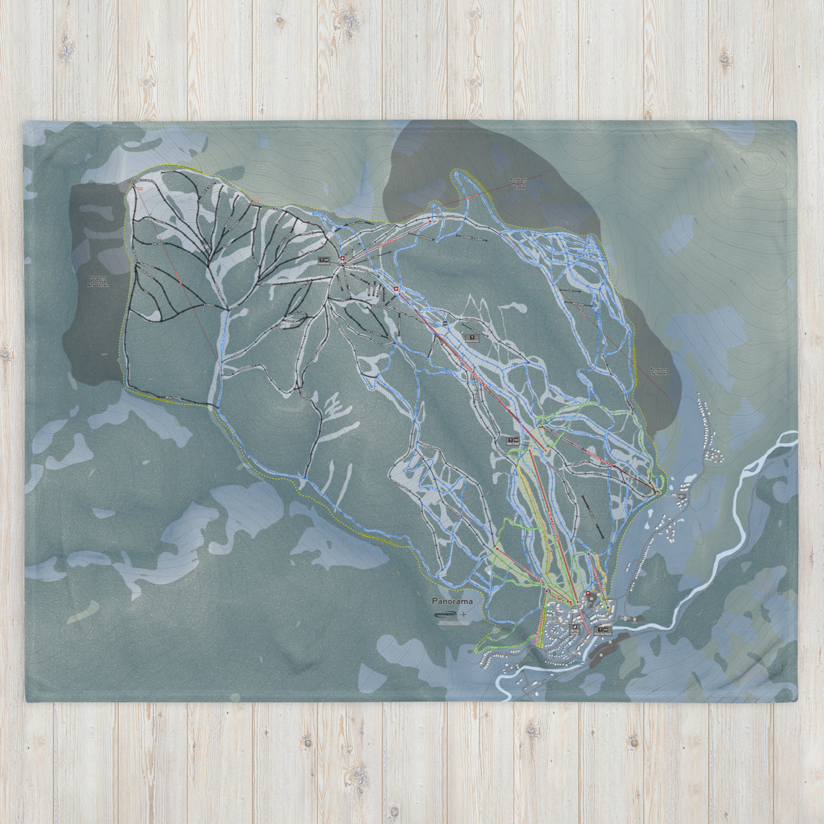 Panorama, British Columbia Ski Resort Map Blanket