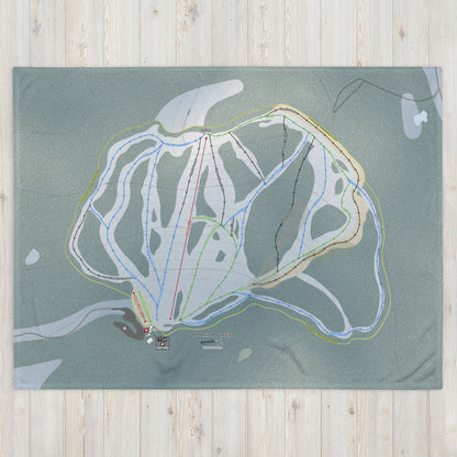 Phoenix Mountain, British Columbia Ski Resort Map Blanket - Powderaddicts
