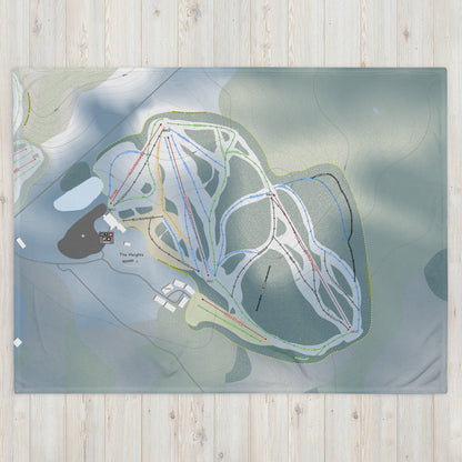 The Heights, Ontario Ski Resort Map Blanket - Powderaddicts
