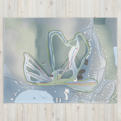 Hidden Valley Highlands, Ontario Ski Resort Map Blanket - Powderaddicts