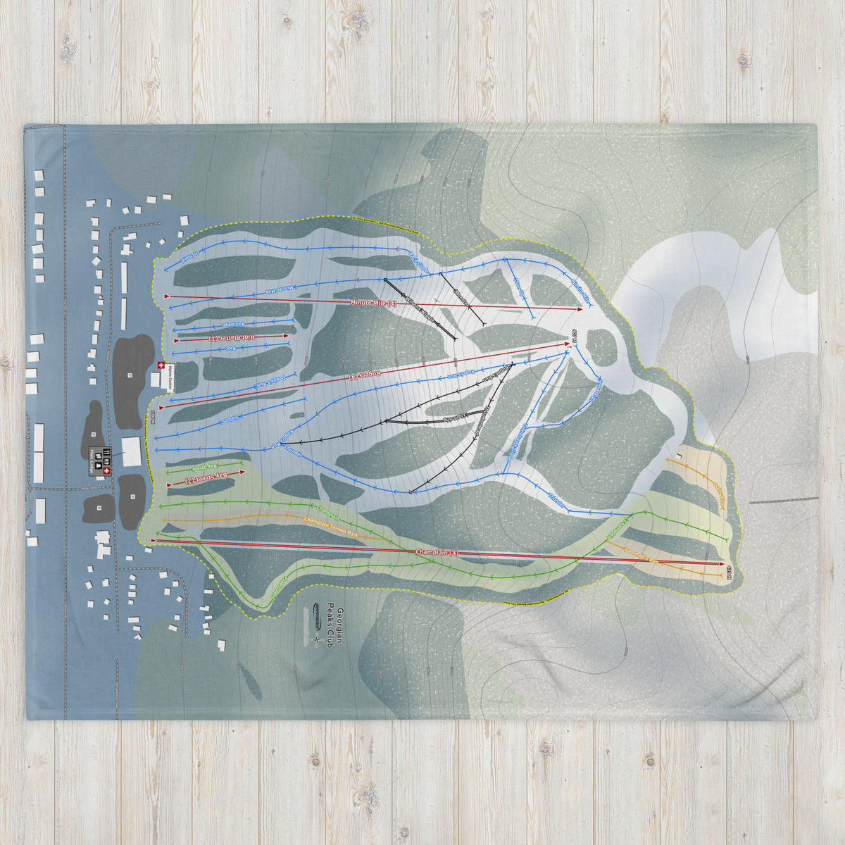 Georgian Peaks Club, Ontario Ski Resort Map Blanket