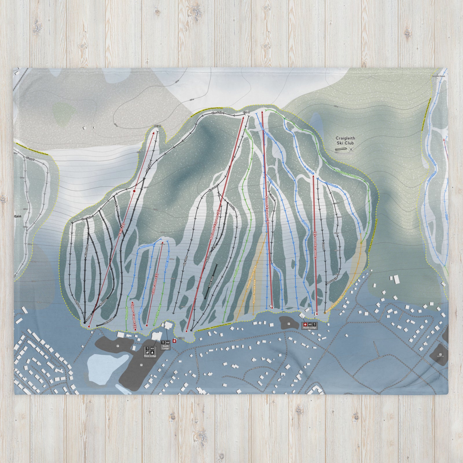 Craigleith Ski Club, Ontario Ski Resort Map Blanket