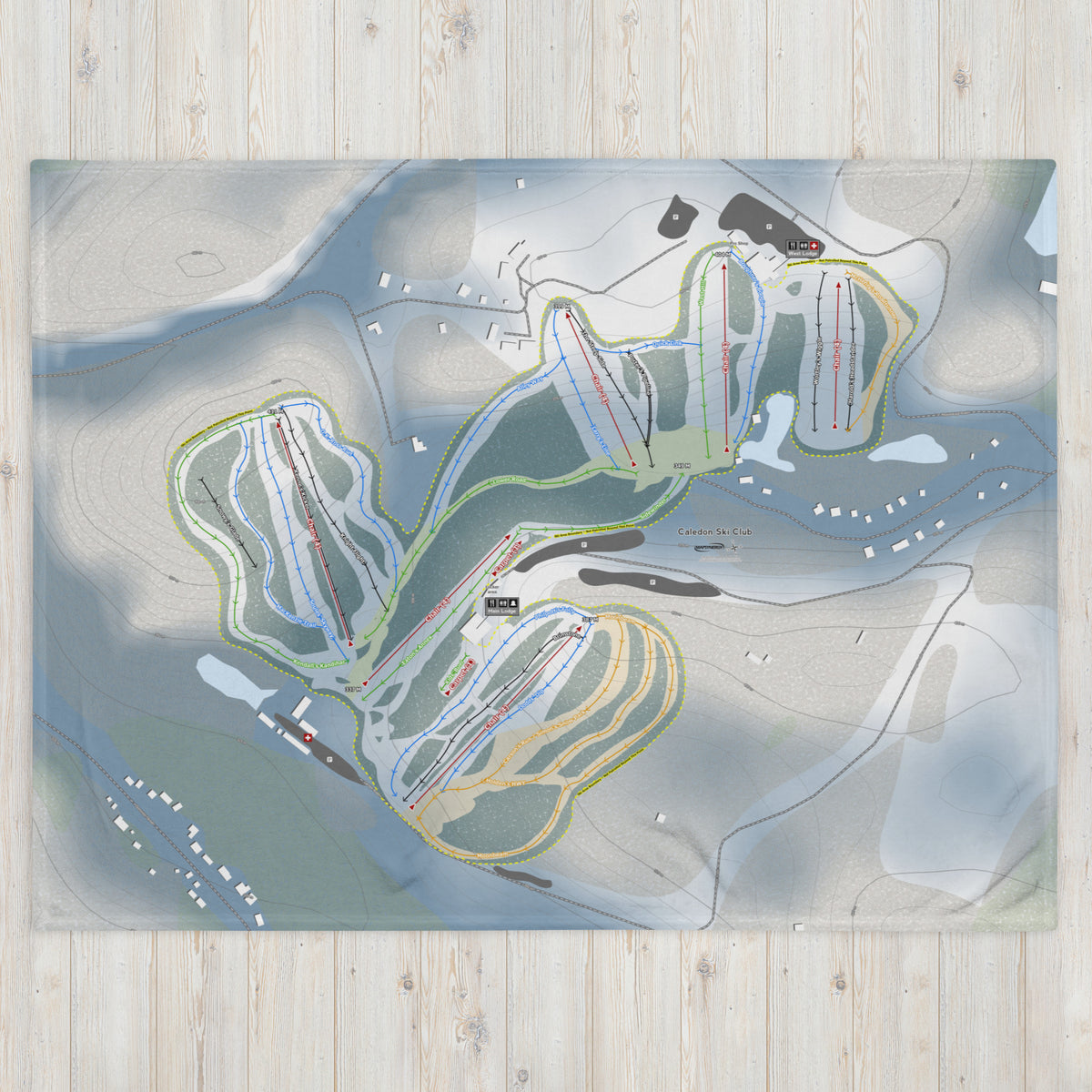 Caledon Ski Club, Ontario Ski Resort Map Blanket