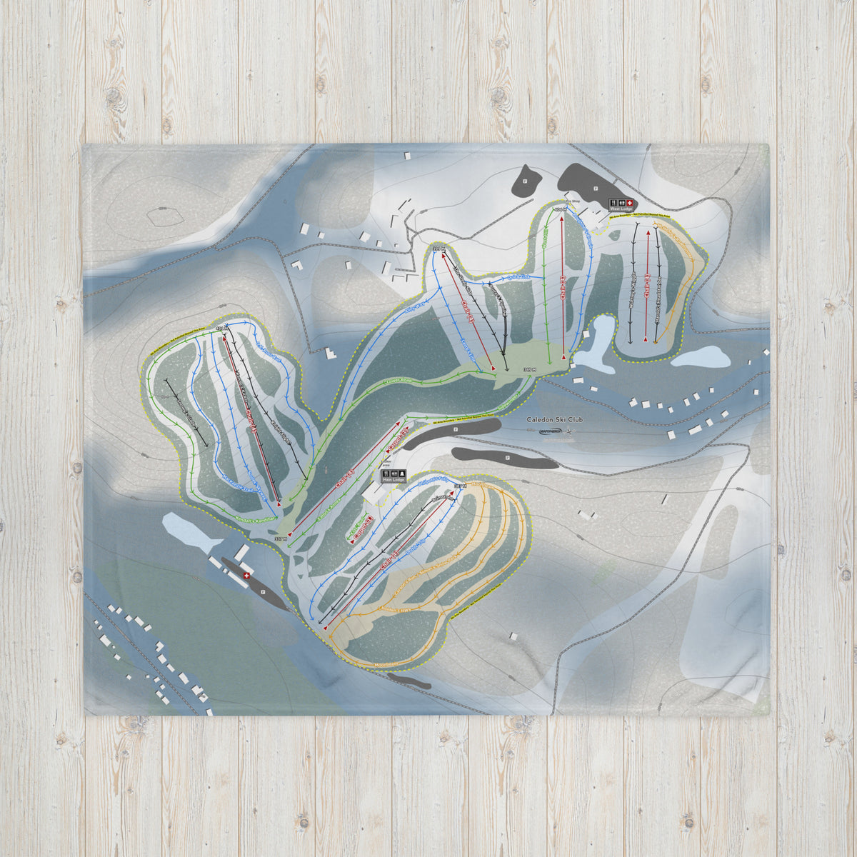 Caledon Ski Club, Ontario Ski Resort Map Blanket