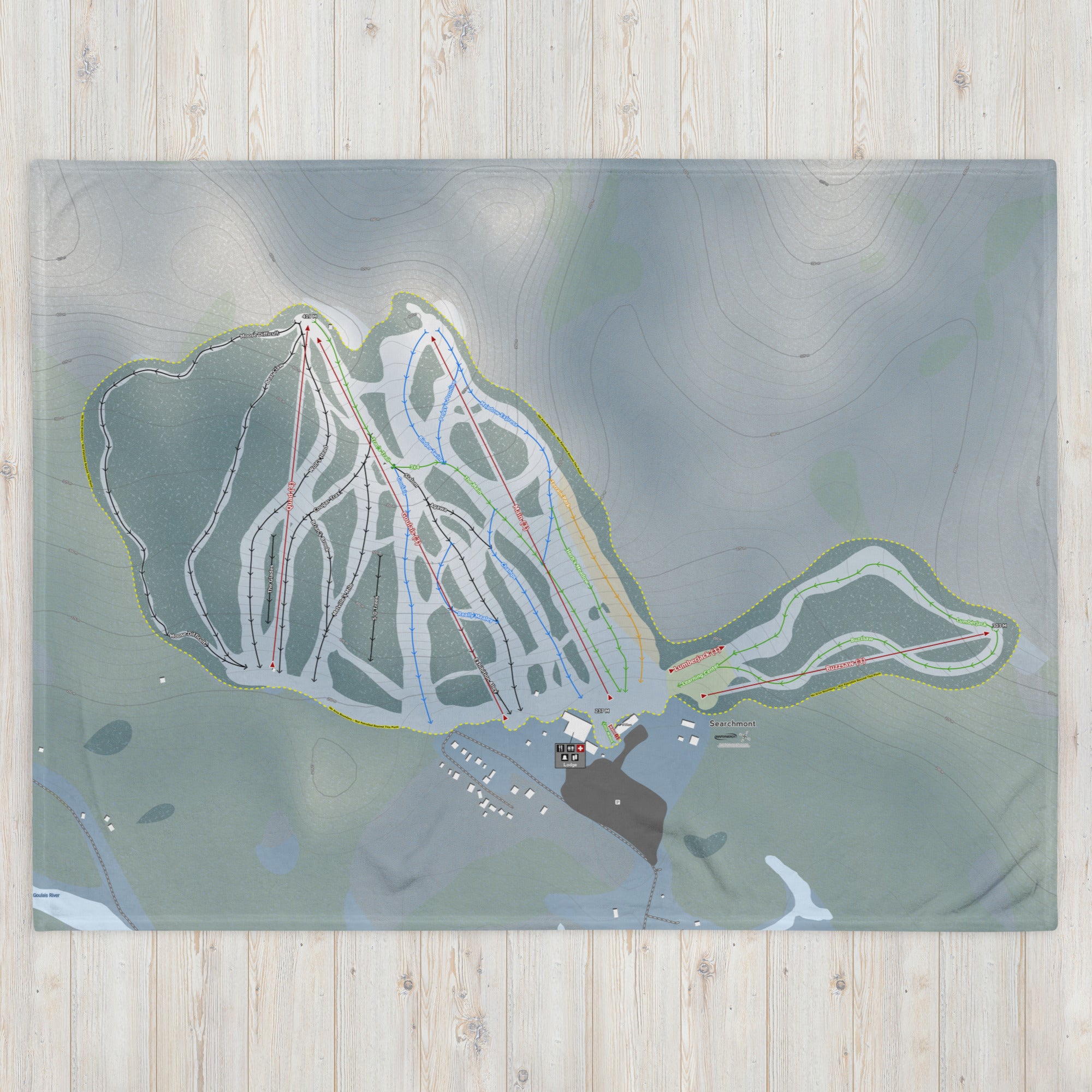 Searchmont, Ontario Ski Resort Map Blanket