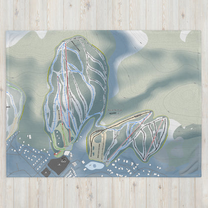 Alpine Ski Club, Ontario Ski Resort Map Blanket - Powderaddicts