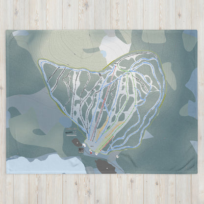 White Hills, Newfoundland and Labrador's Ski Resort Map Blanket - Powderaddicts