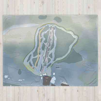 Ski Ben Eoin, Nova Scotia Ski Resort Map Blanket - Powderaddicts
