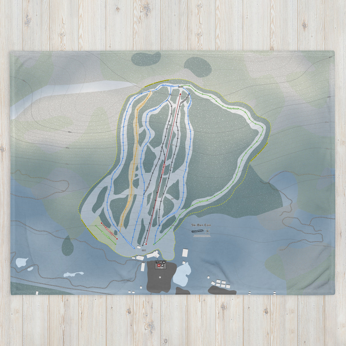 Ski Ben Eoin, Nova Scotia Ski Resort Map Blanket