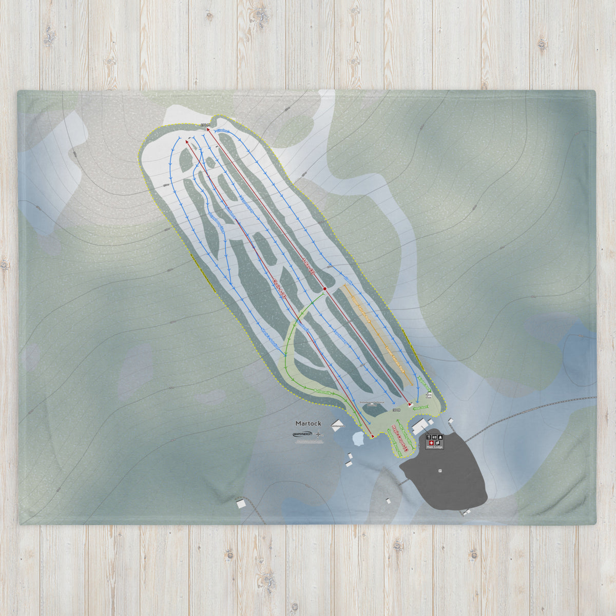 Martock, Nova Scotia Ski Resort Map Blanket