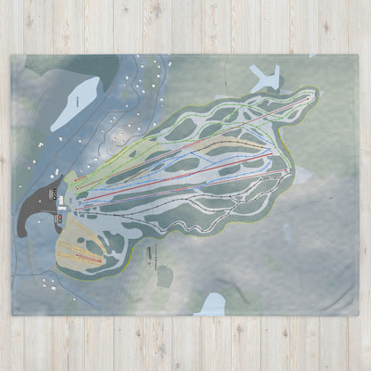 Sommet Edelweiss, Quebec Ski Resort Map Blanket - Powderaddicts