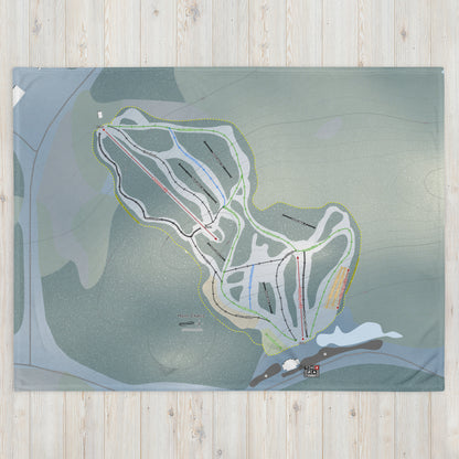 Mont Chalco, Quebec Ski Resort Map Blanket