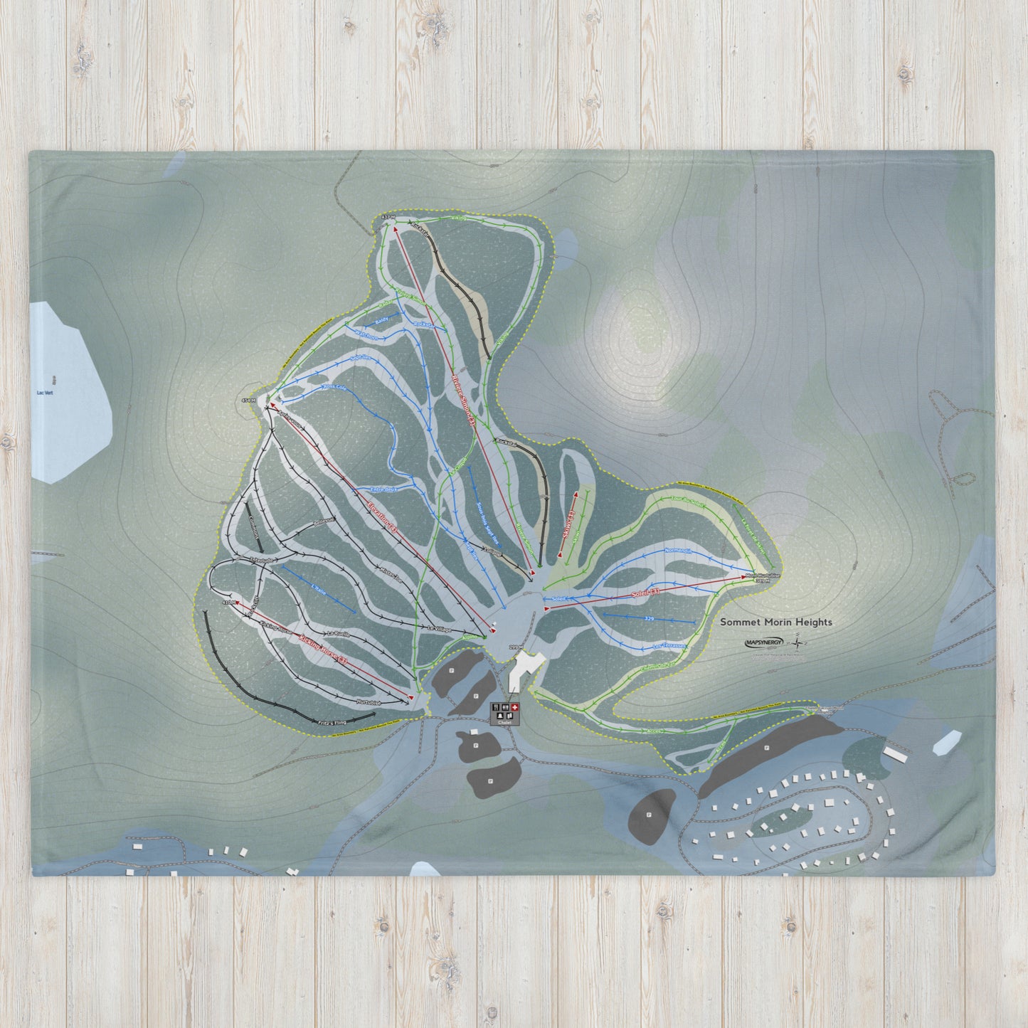 Sommet Morin Heights, Quebec Ski Resort Map Blanket