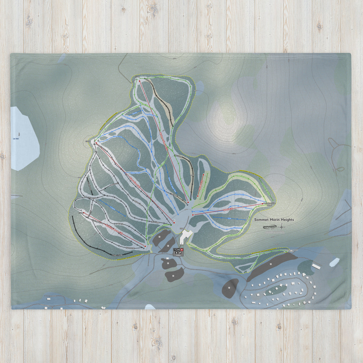 Sommet Morin Heights, Quebec Ski Resort Map Blanket