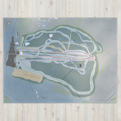Mont Gleason, Quebec Ski Resort Map Blanket
