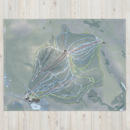 Mont Sainte-Anne, Quebec Ski Resort Map Blanket