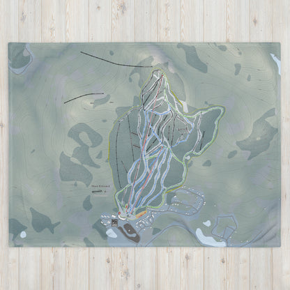 Mont Edouard, Quebec Ski Resort Map Blanket