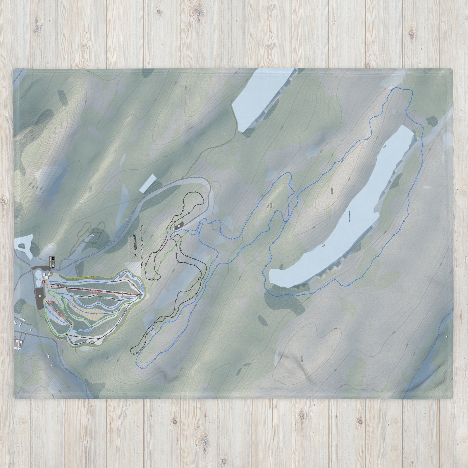 Sugarloaf Provincial Park, New Brunswick Ski Resort Map Blanket