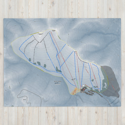 Arctic Valley, Alaska Ski Resort Map Blanket