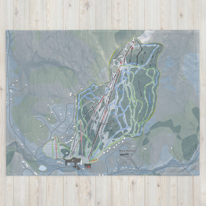 Black Mountain, New Hampshire Ski Resort Map Blanket