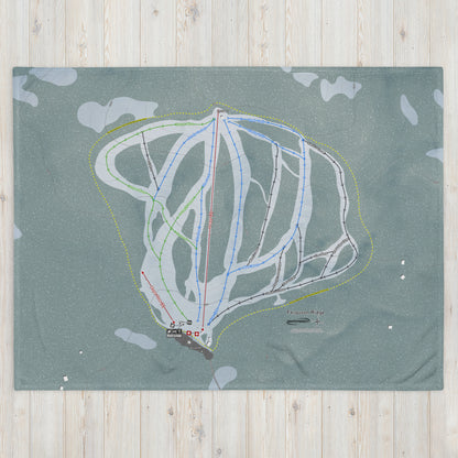Ferguson Ridge, Oregon Ski Resort Map Blanket