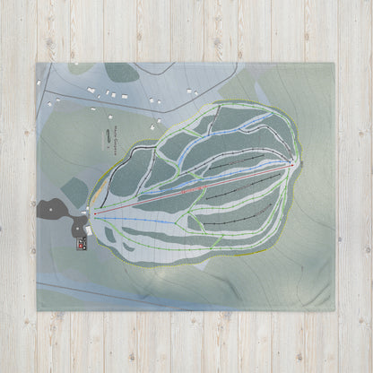 Haute Gaspesie, Quebec Ski Resort Map Blanket