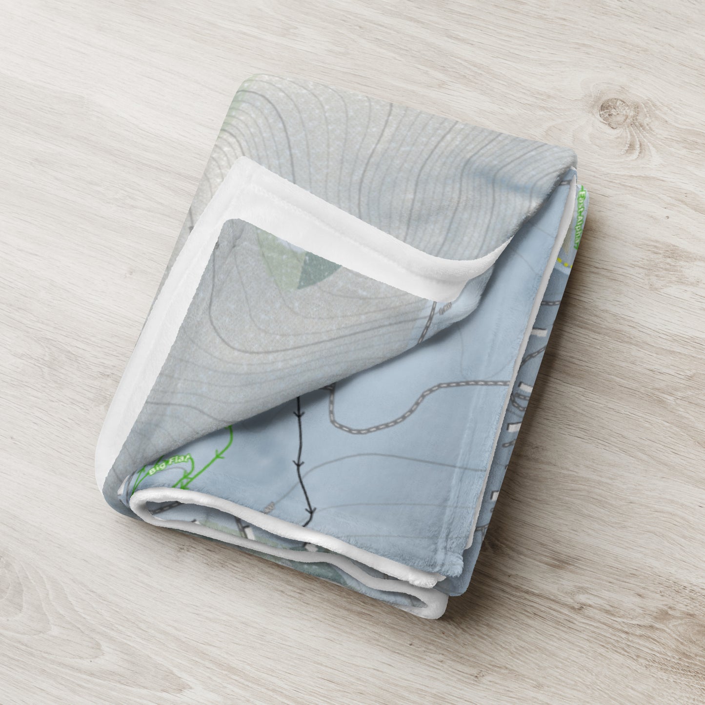 GREEK PEAK, NEW YORK SKI RESORT MAP BLANKET - Powderaddicts
