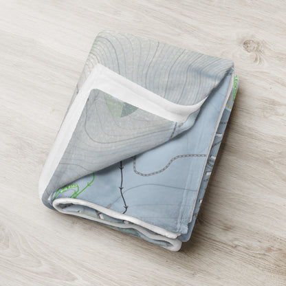 GREEK PEAK, NEW YORK SKI RESORT MAP BLANKET - Powderaddicts