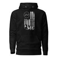 US Ski Flag - 250 Year Anniversary of America - Unisex Hoodie